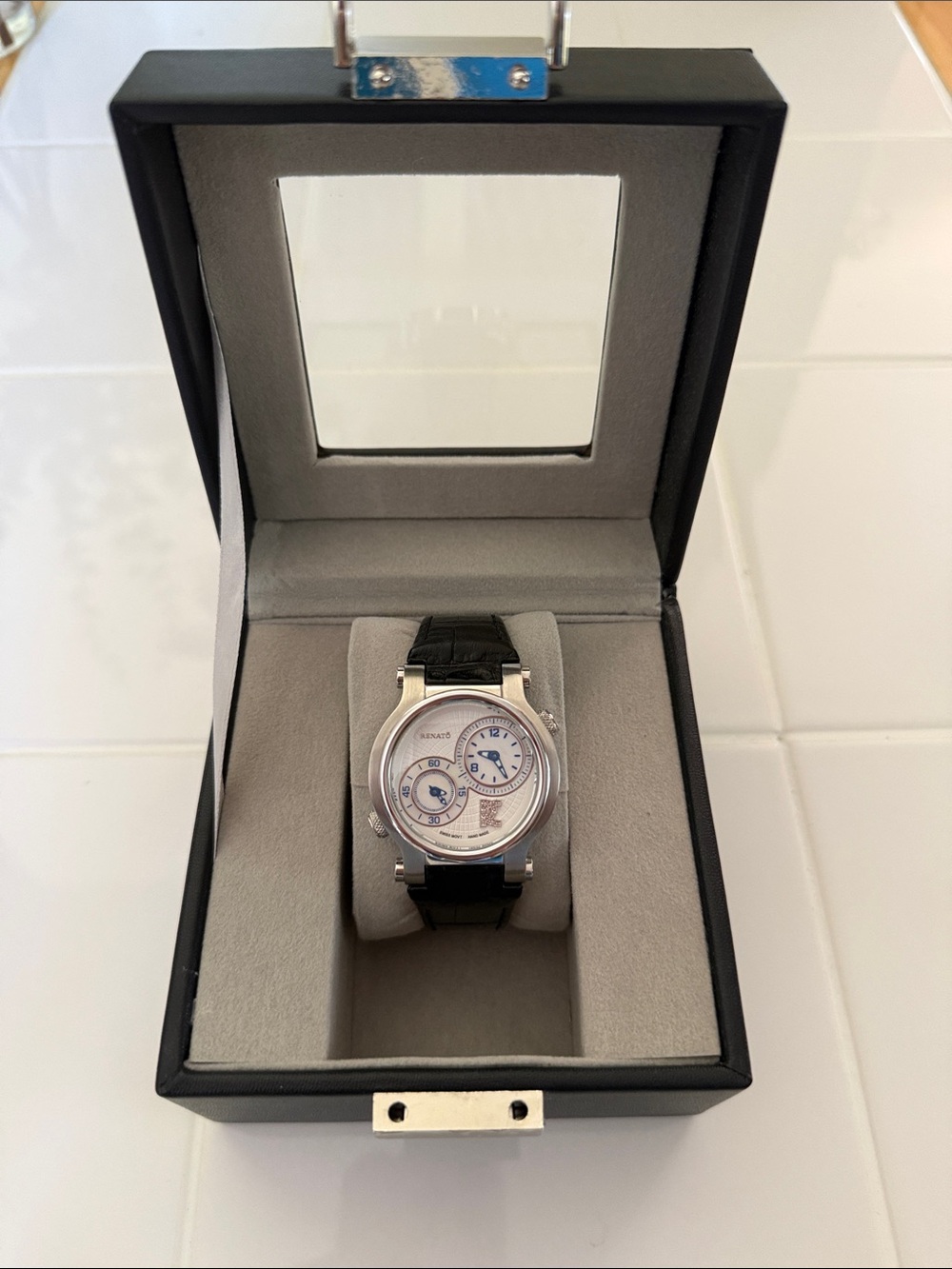 Renato Swiss Chronograph Diamond Watch Limited Edition Mother-of-Pearl Dials